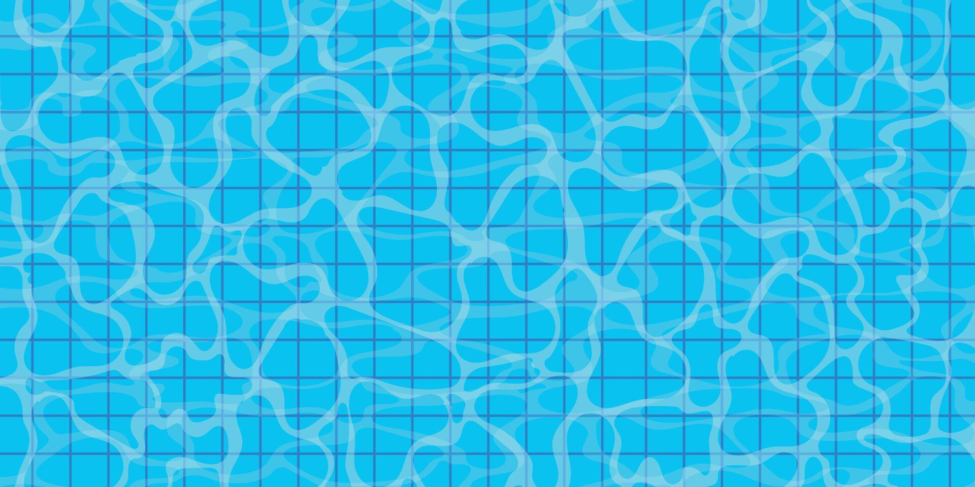 summer background. Swimming pool, water surface texture. Top view. vector