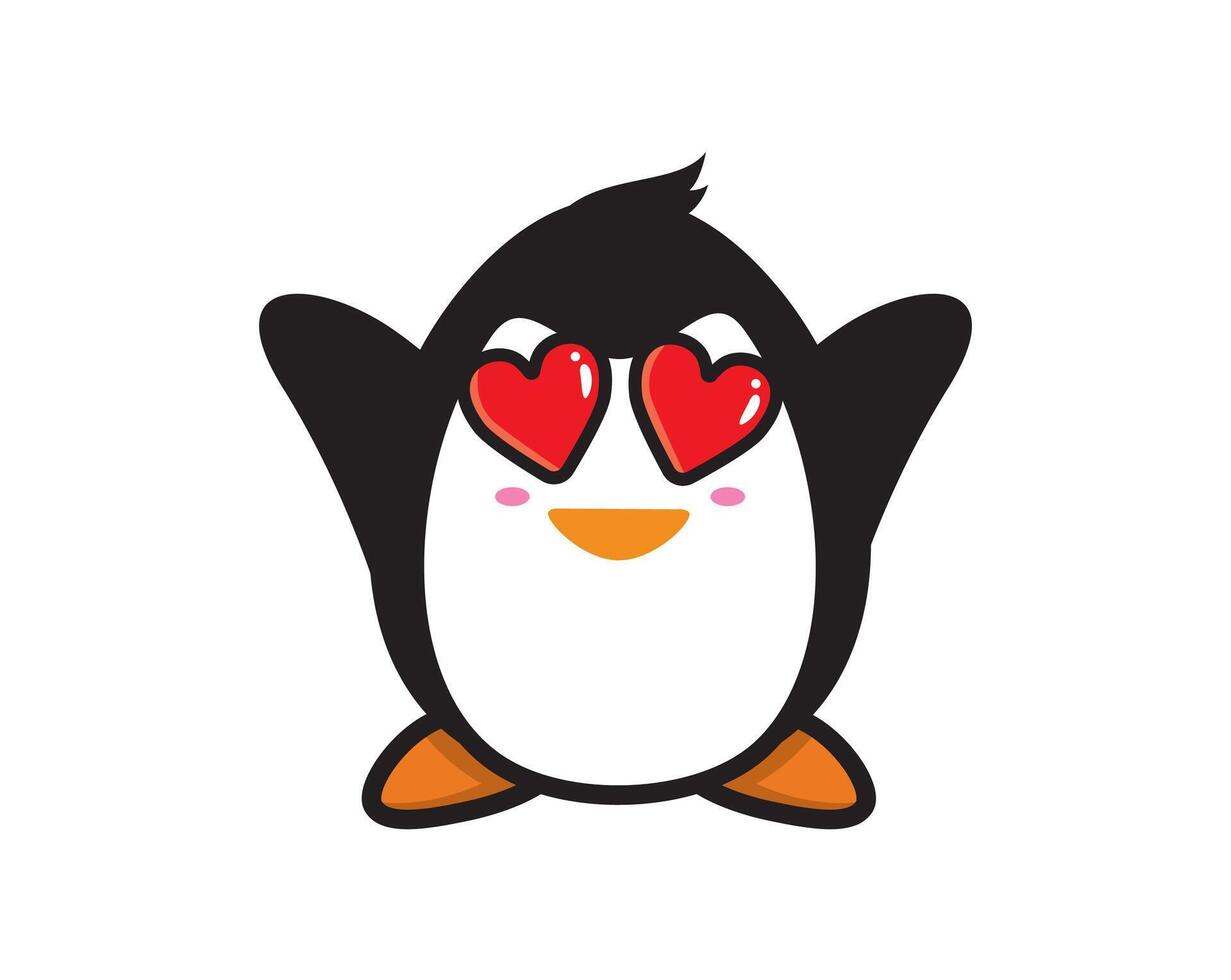 Design Penguin mascot character vector