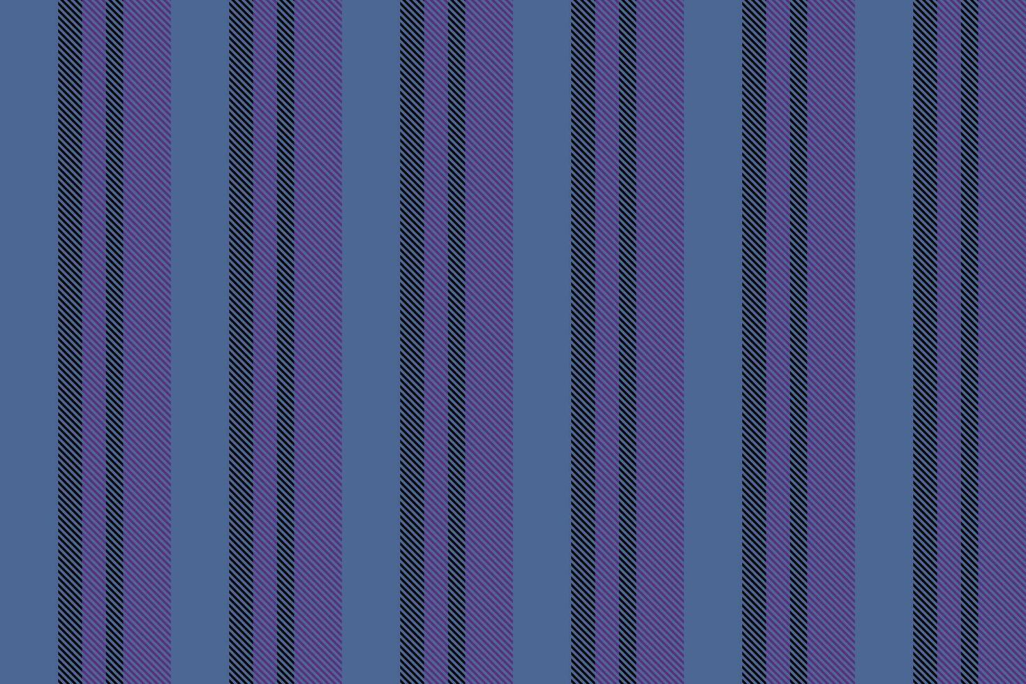 Densual background lines fabric, border texture seamless textile. Jewborn vertical pattern stripe in blue and violet colors. vector