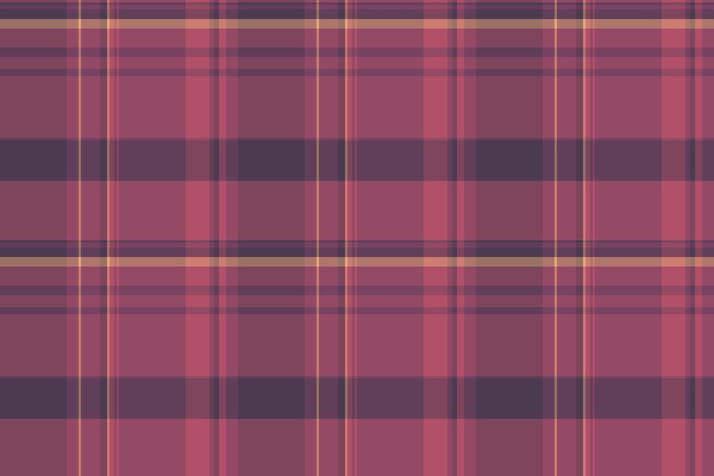 A plaid fabric background with red and purple colors vector