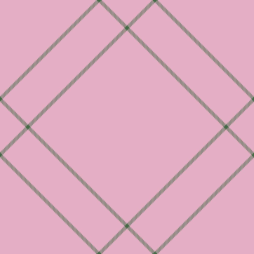 Daisy plaid check fabric, fibrous tartan pattern textile. Crease texture background seamless in light and green colors. vector