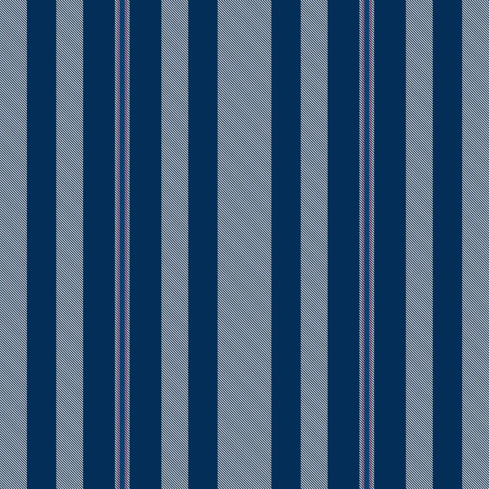 Elegant vertical stripes in navy and light blue create a sophisticated textile pattern. vector