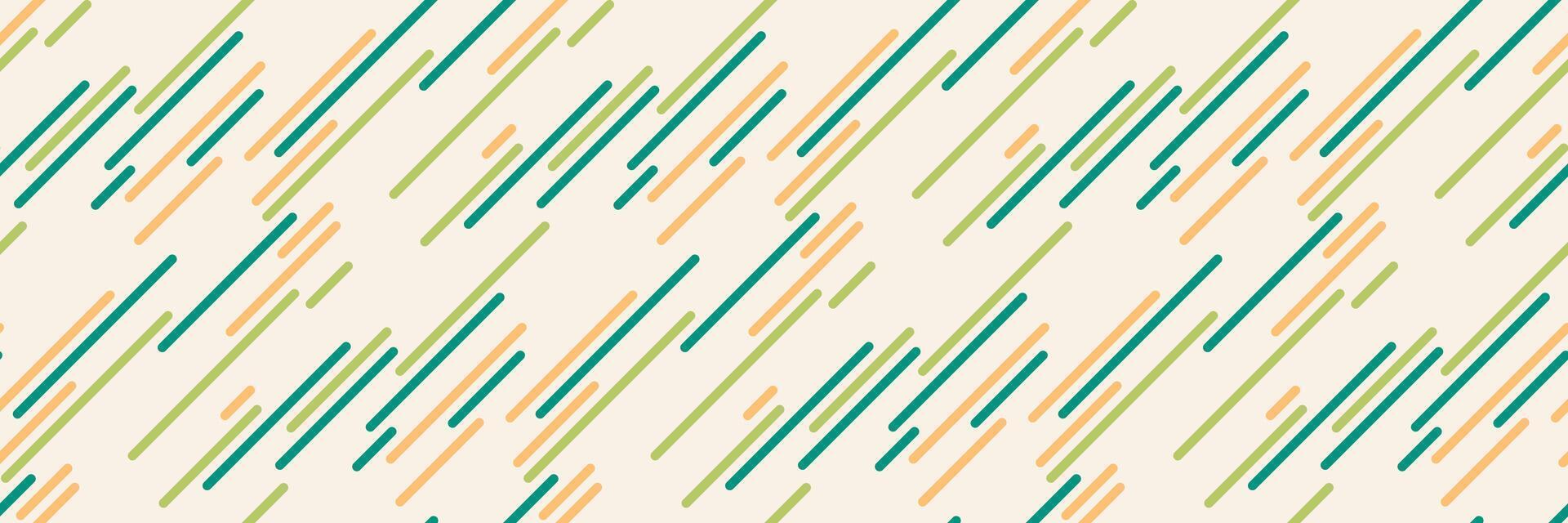 Abstract diagonal lines pattern in muted greens, oranges, and beige. Modern geometric design ideal for backgrounds, textiles, or website designs. vector