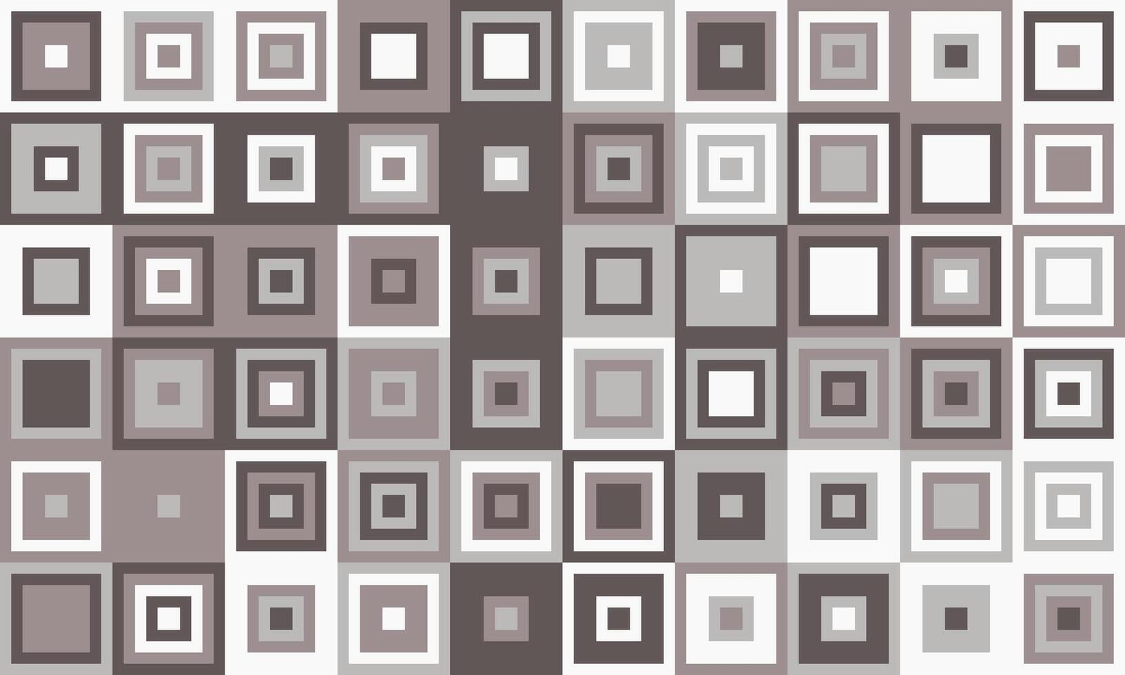 Abstract grayscale geometric pattern. Stylish mosaic of nested squares creates a modern, versatile background ideal for websites, presentations, or print. Represents order, complexity, or design. vector