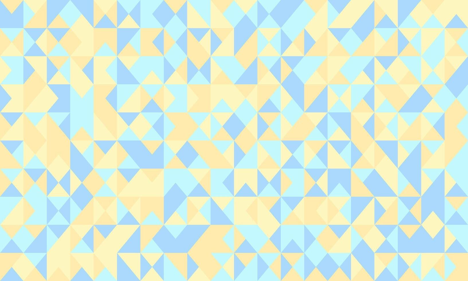 Abstract pastel geometric background. A seamless pattern of tiny triangles in soft blue and yellow creates a calming, modern design ideal for websites, branding, or textile prints. vector
