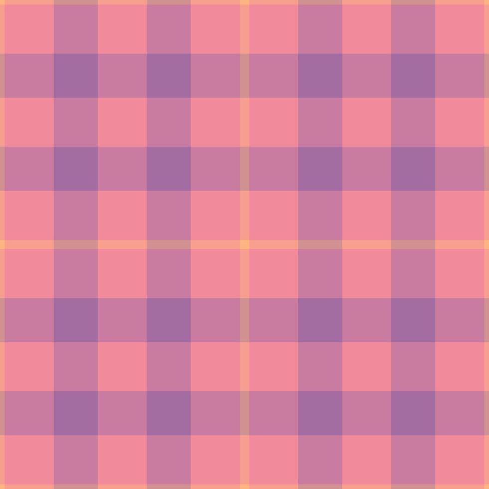 A pink and purple plaid fabric with a diagonal pattern vector
