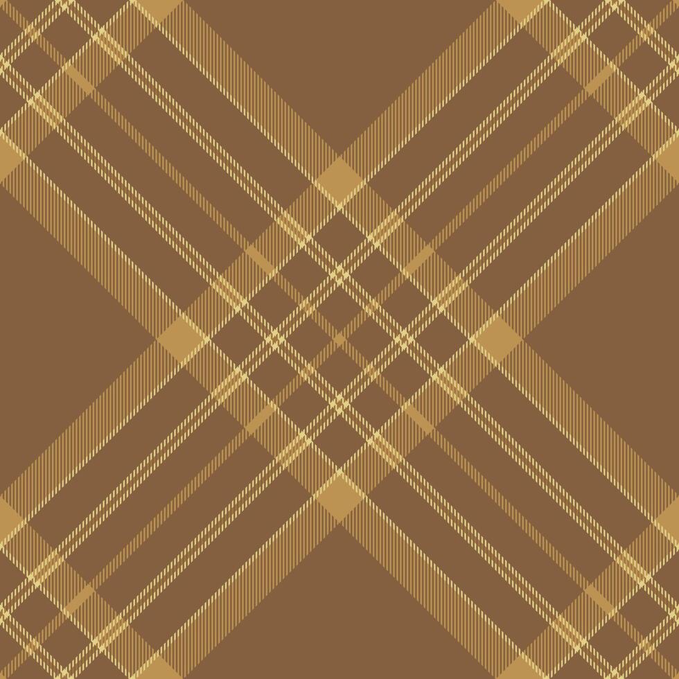 Elegant brown and beige plaid pattern. Perfect for textile design, fashion, backgrounds, and website design. Subtle texture adds visual interest. Evokes feelings of warmth and sophistication. vector