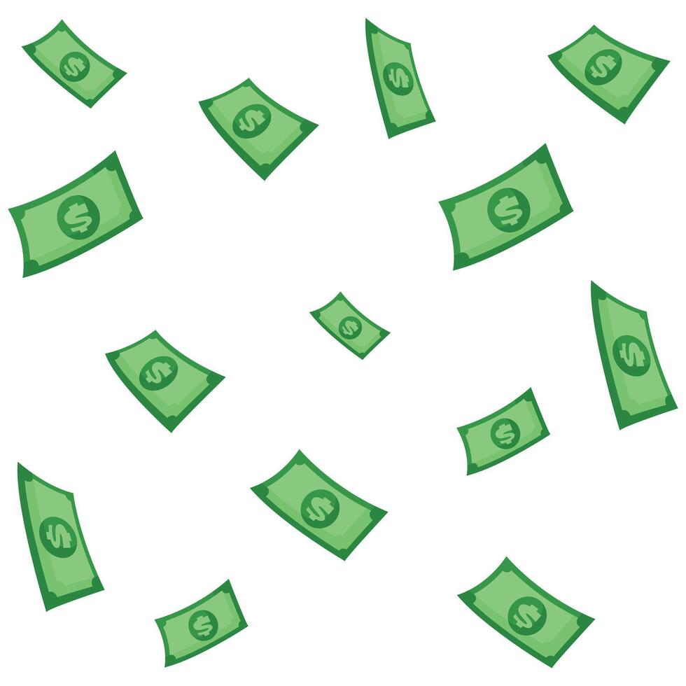 dollar pattern flat illustration. vector