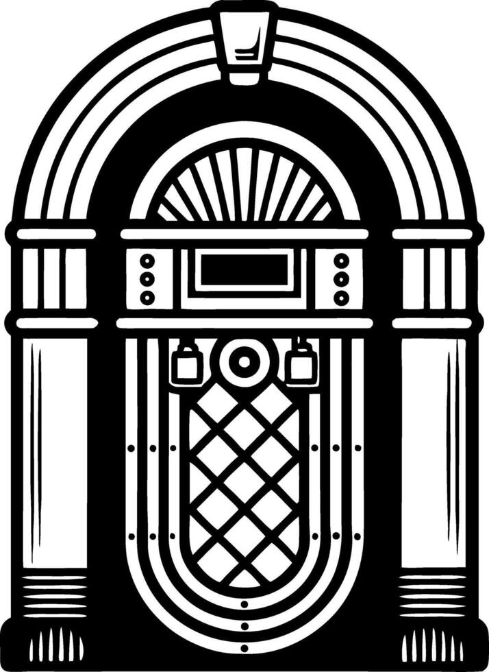 Retro Jukebox Design for Vintage Themes Music Events and Artwork Projects vector