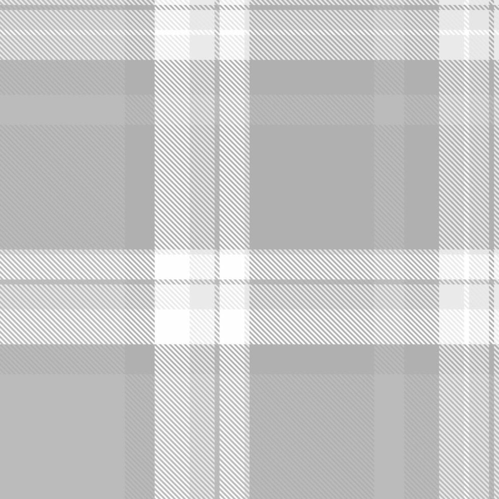 Subtle grey and white plaid pattern. Elegant, versatile texture ideal for website backgrounds, fashion designs, or stationery. Clean lines create a sophisticated and calming aesthetic. vector