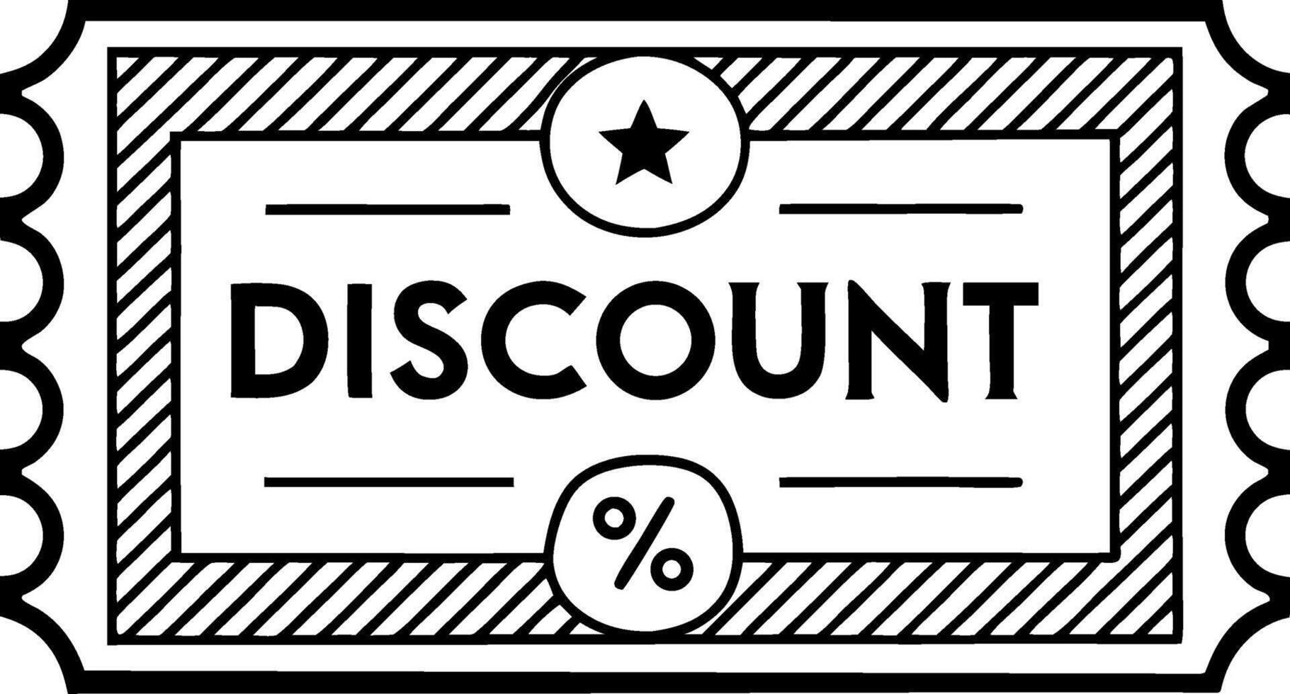 Discount Coupon Design for Promotions Savings and Marketing Materials vector