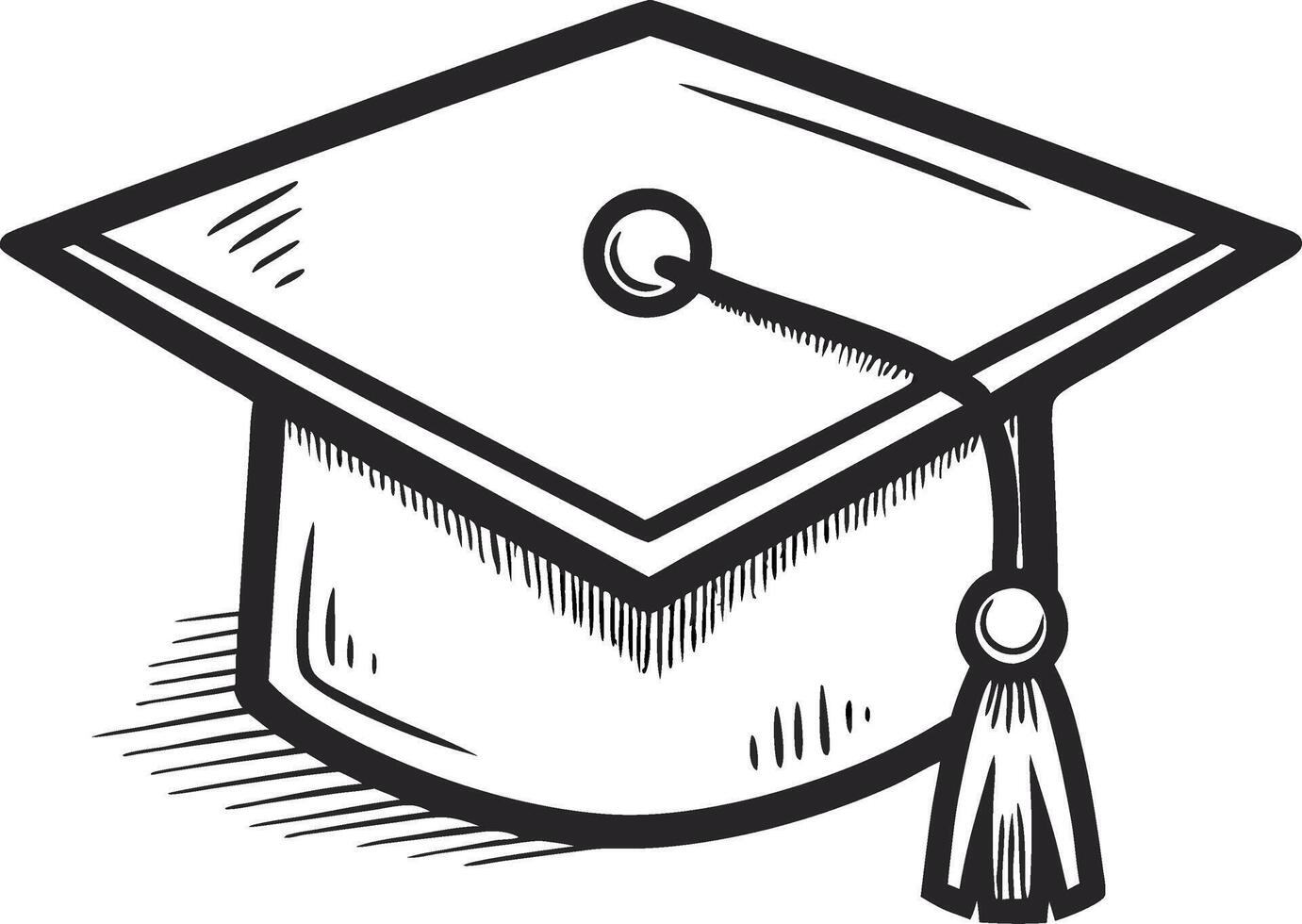 Graduation Cap Illustration for Educational Themes and Ceremony Celebrations vector