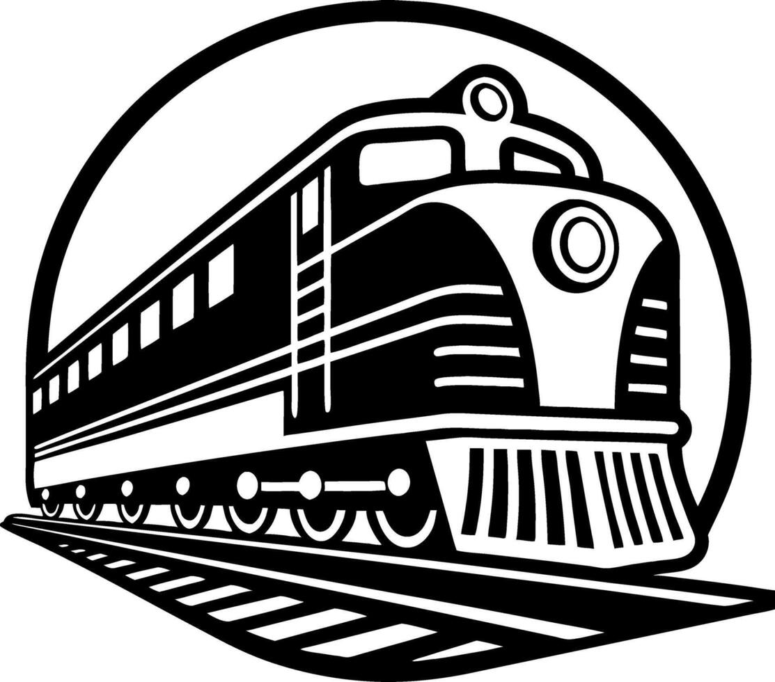 Vintage Train Illustration for Retro Design and Creative Projects vector