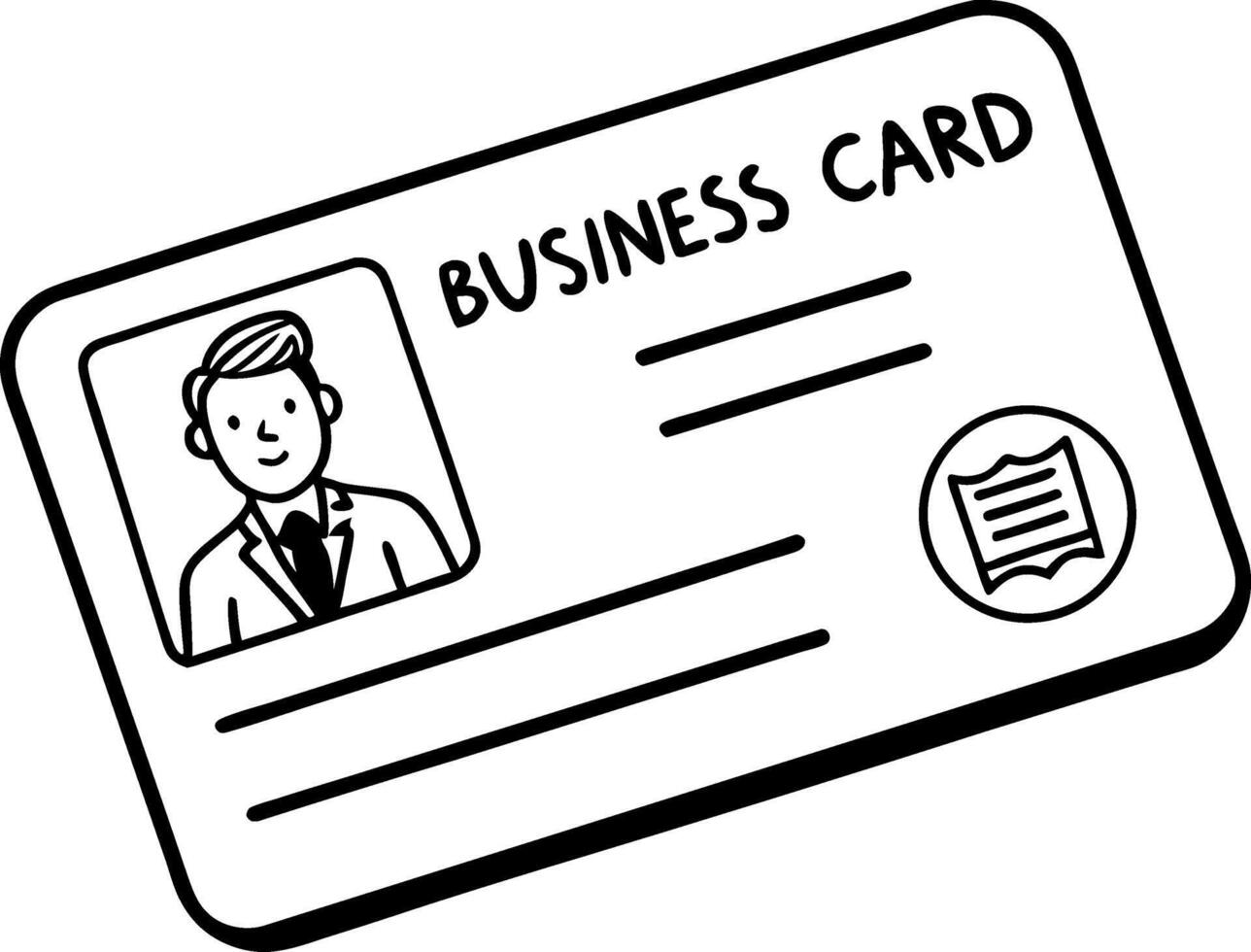 Business Card Design Featuring Professional and Contact Information Areas vector