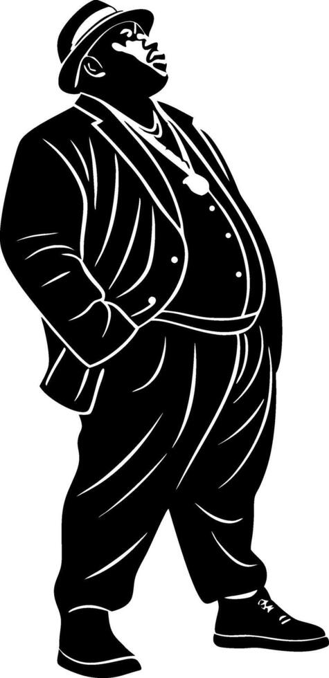 Stylized Illustration of a Confident Man in Formal Attire for Graphic Design Projects vector