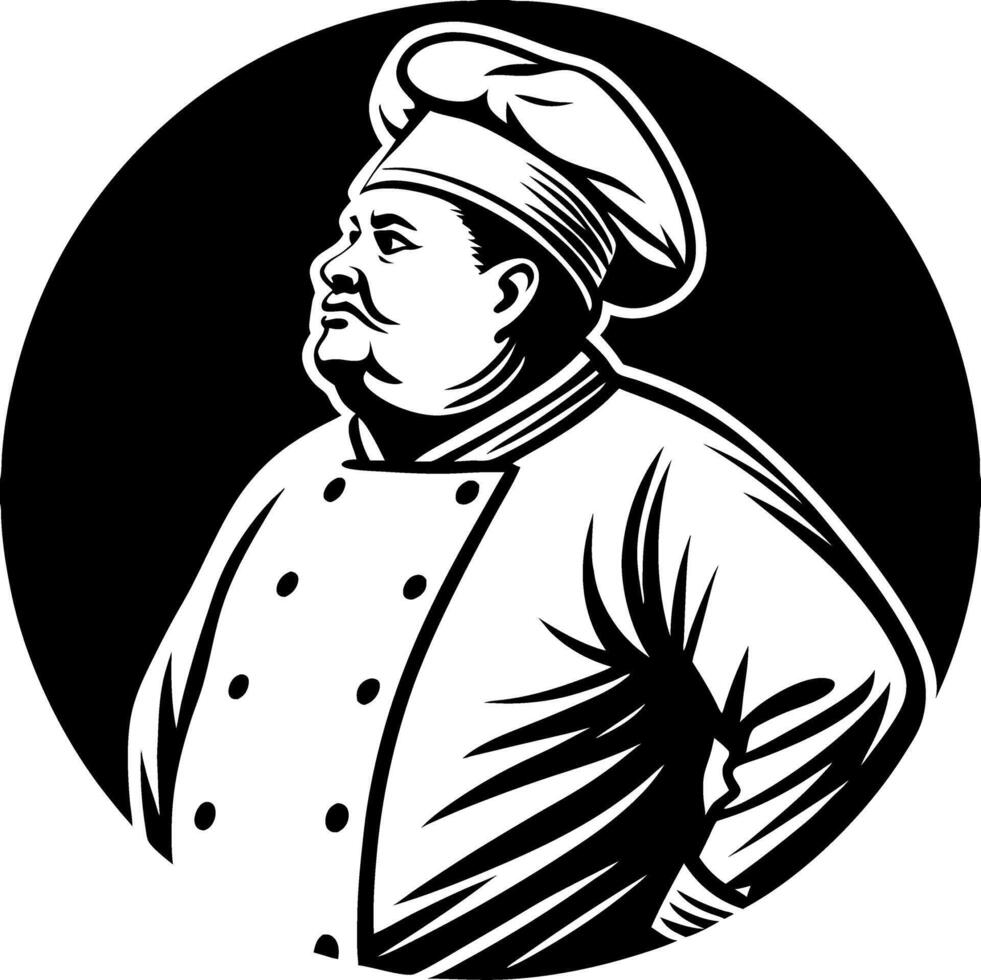 Chef Character Portrait Classic Cook Design for Culinary Arts and Restaurant Branding vector