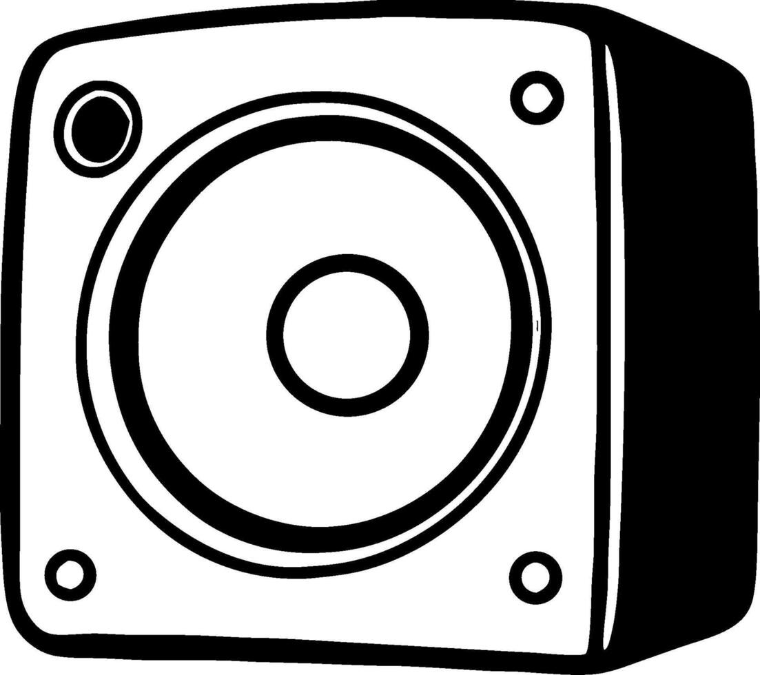 Vintage Vinyl Record Player Retro Music Turntable Design for Home Decor and Graphic Projects vector