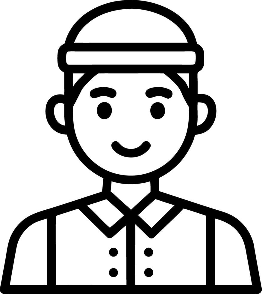 Retro Cartoon Style Character with Cap and Friendly Expression Ideal for Kids Illustrations vector