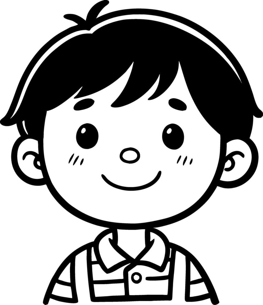 Cheerful Boy Character Illustration for Childrens Books and Educational Materials vector