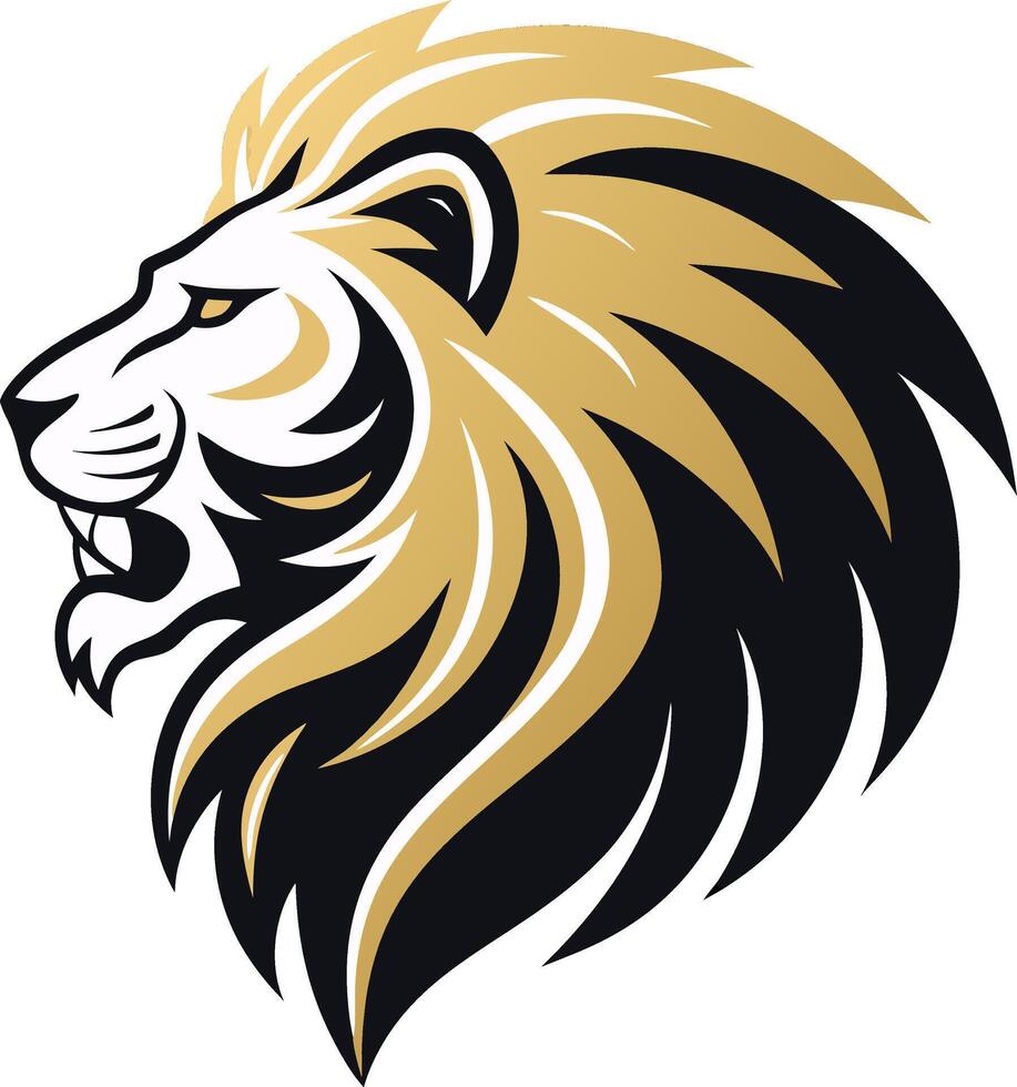 Majestic Lion Head Graphic Design for Modern Branding and Creative Projects vector