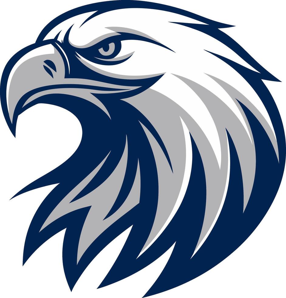 Majestic Eagle Head Graphic for Tattoo Design and Apparel Graphics vector