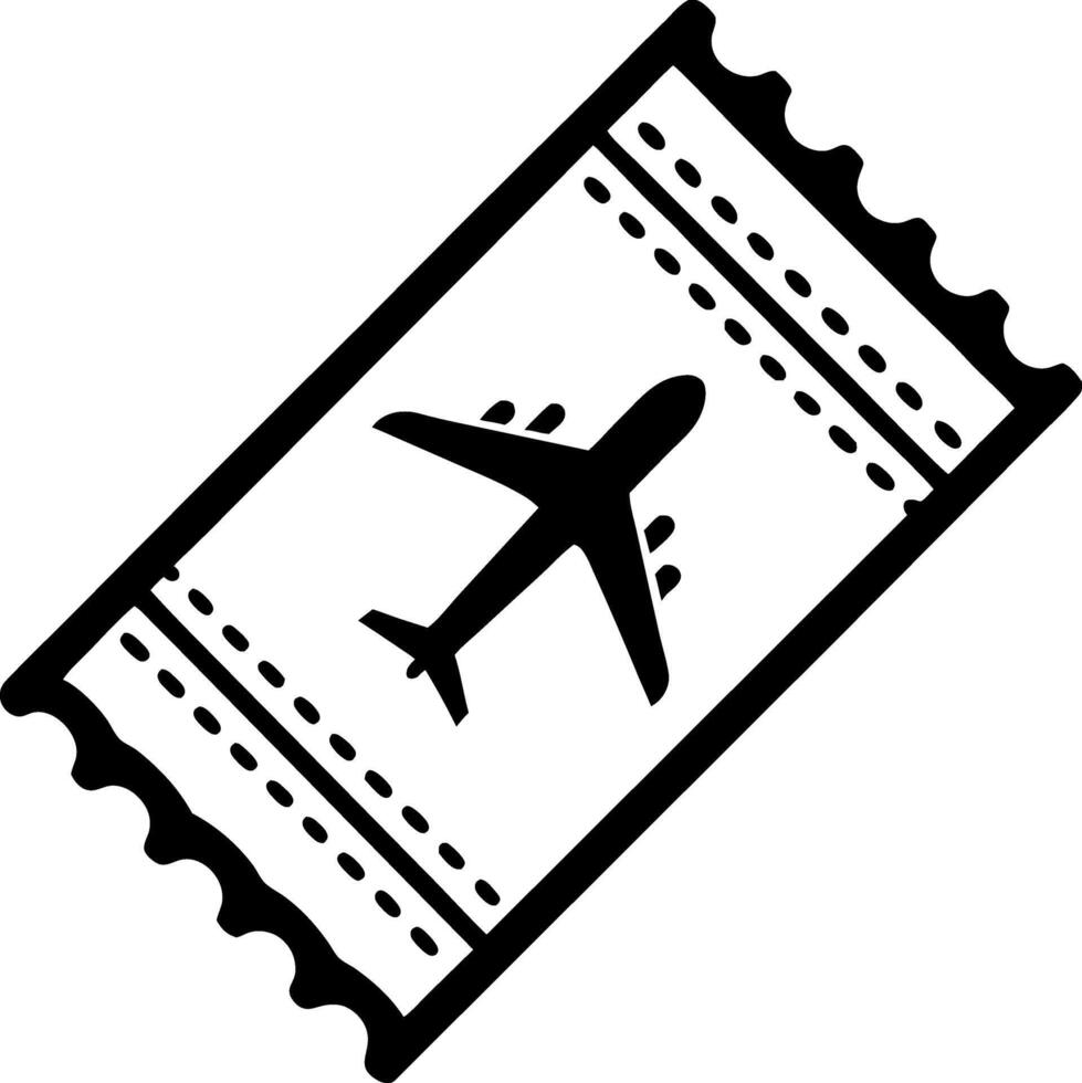 Airplane Ticket Design for Travel Crafts and Graphic Projects vector