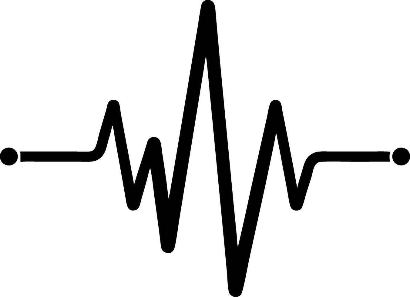 Heartbeat Line Illustration for Medical Designs Wellness and Fitness Graphics vector