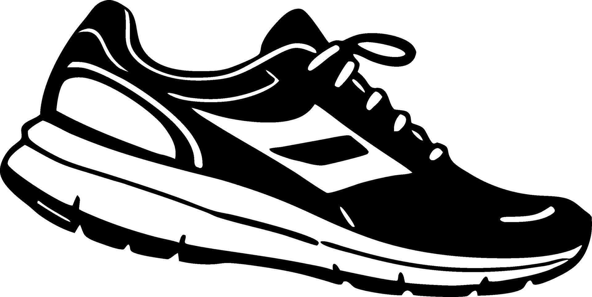 Stylish Running Shoe Design for Fitness Apparel and Promotional Materials vector