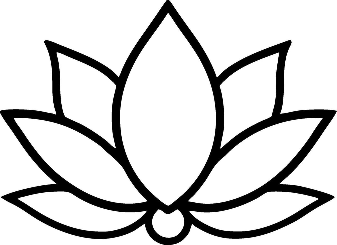 Elegant Lotus Flower Design for Meditation Art and Mindfulness Practices vector