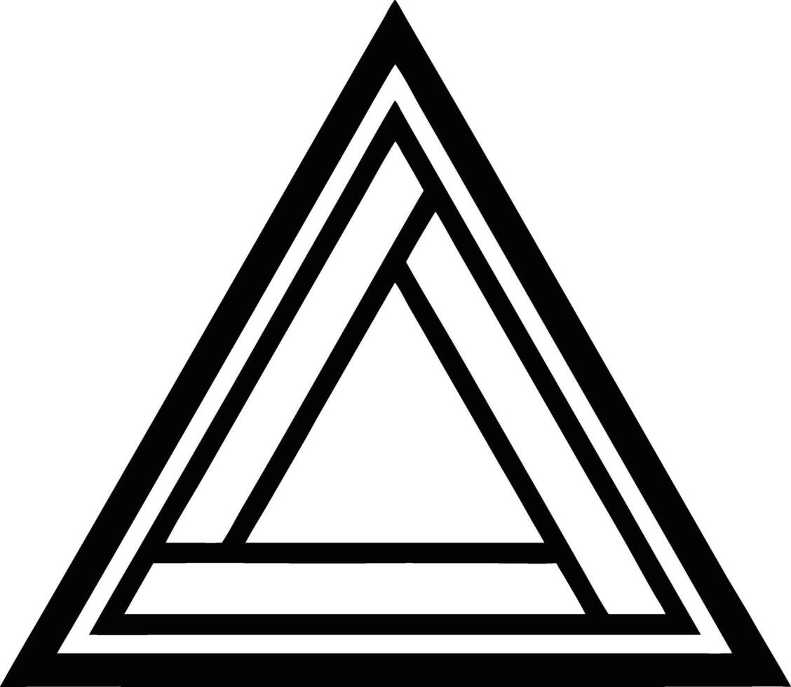 Abstract Geometric Triangle Design for Modern Art Projects and Creative Expressions vector