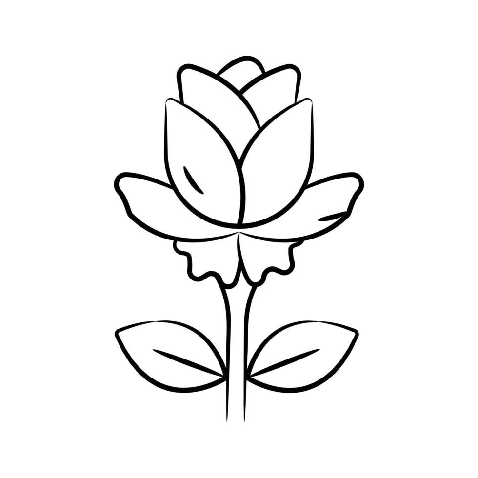 A sketchy style icon of wedding flower, ready for premium use vector