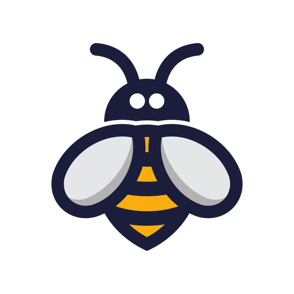 Bee robot design vector