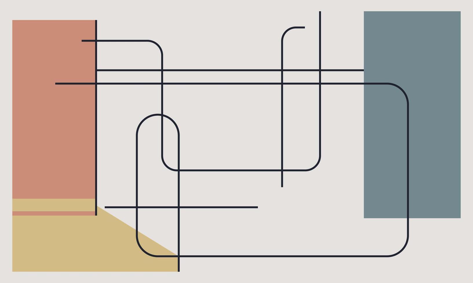 Elegant Line Art Designs for Minimalist Themes vector