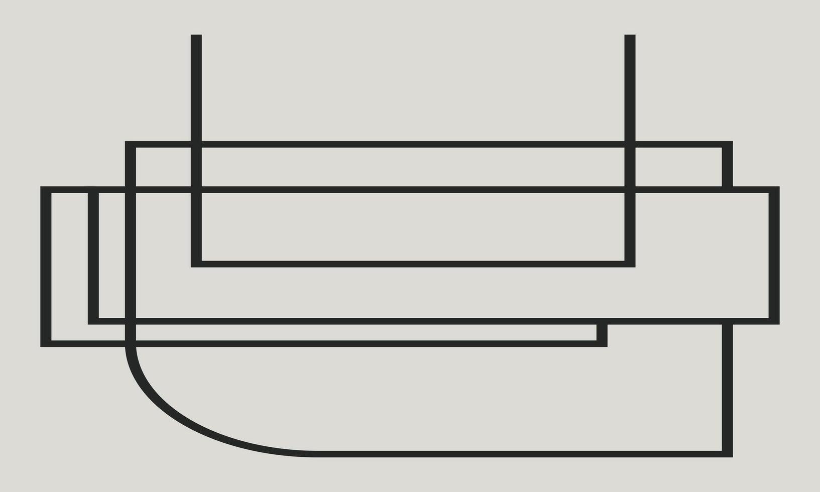 Elegant Flat Design with Thin Lines vector