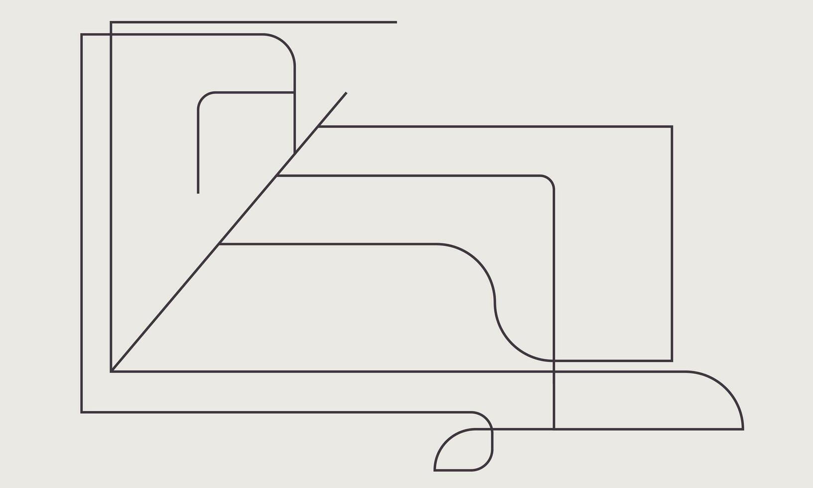 Clean and Simple Line Art for Backgrounds vector