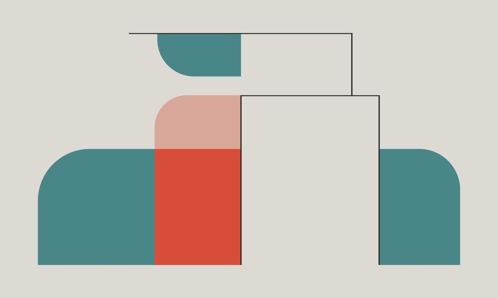 Light Line Art for Flat Design vector