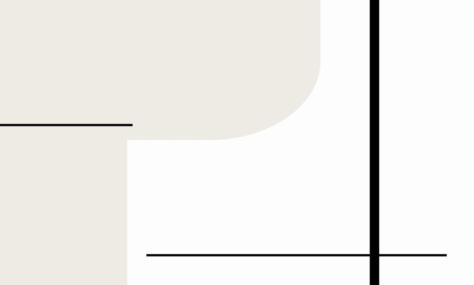 Linear Art in Minimalistic Style vector