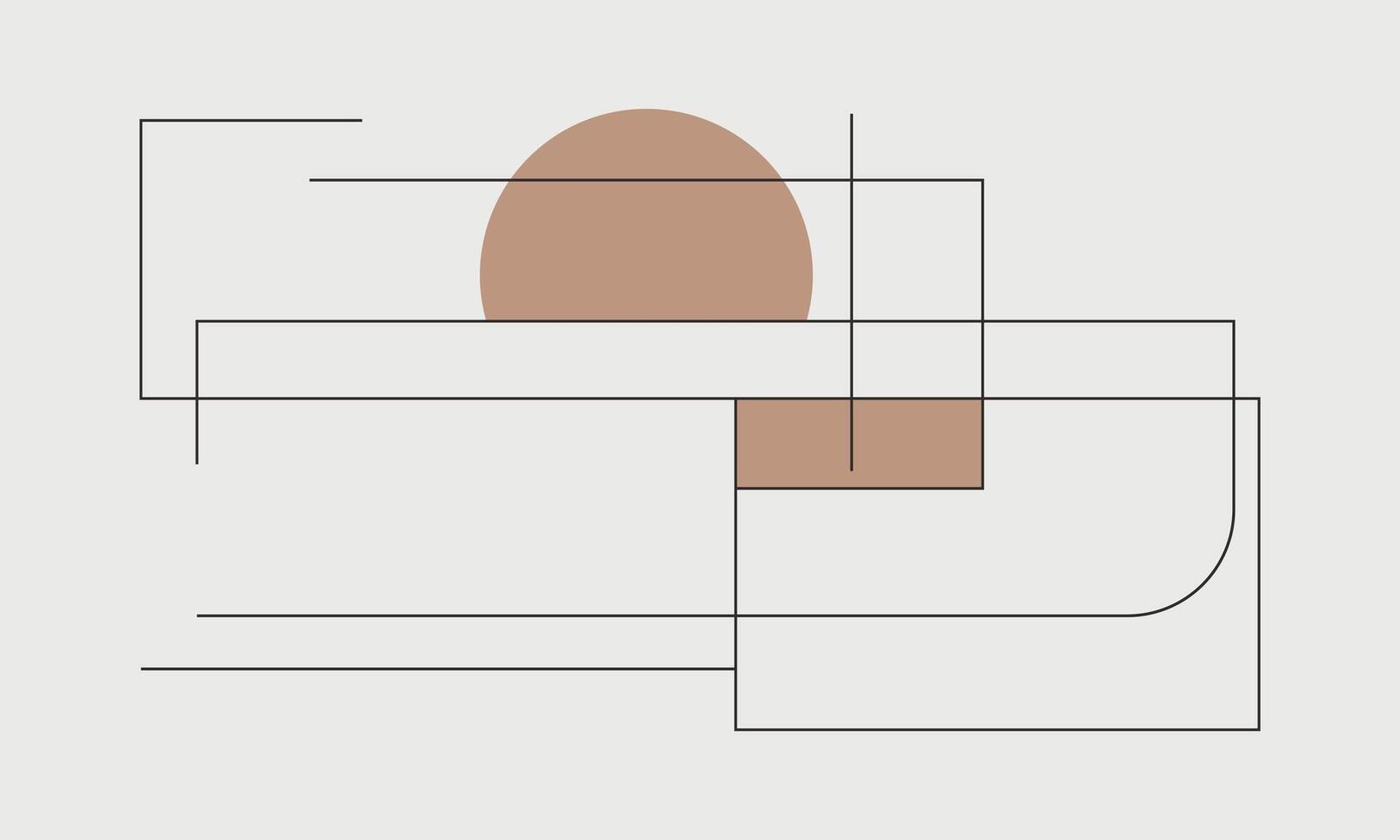 Smooth Lines and Flat Design Elements vector