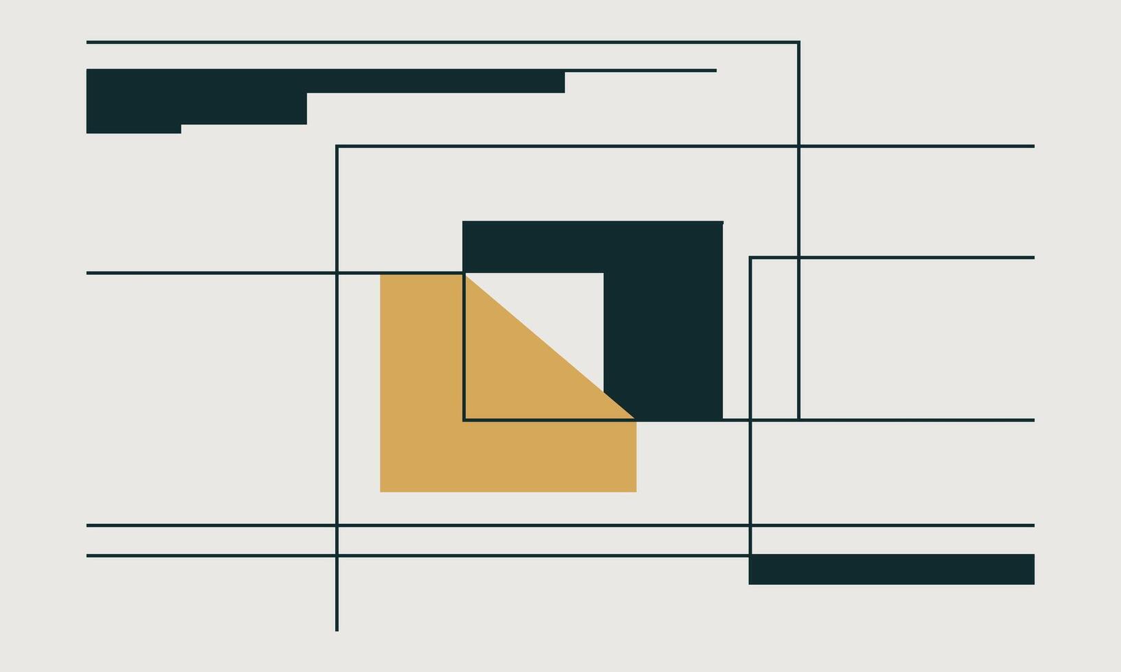 Geometric Line Art for Clean Designs vector