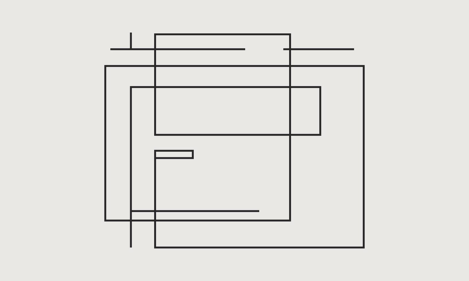 Soft and Simple Line Art Background vector