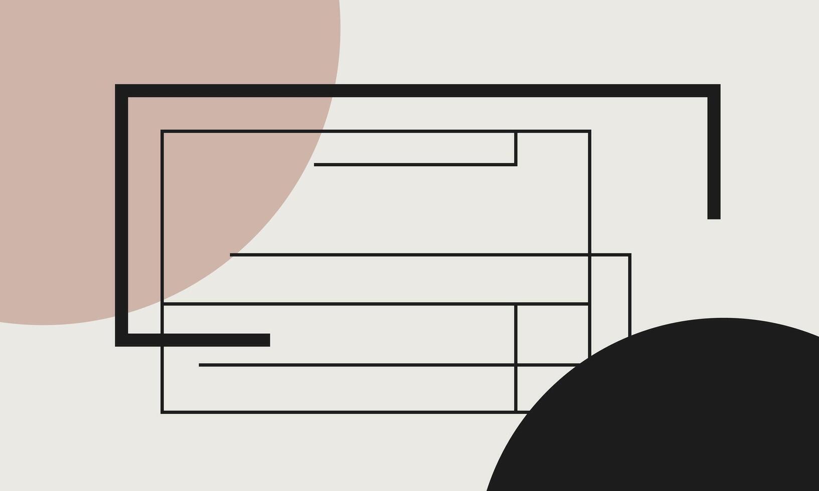 Flat Design with Clean Shapes vector