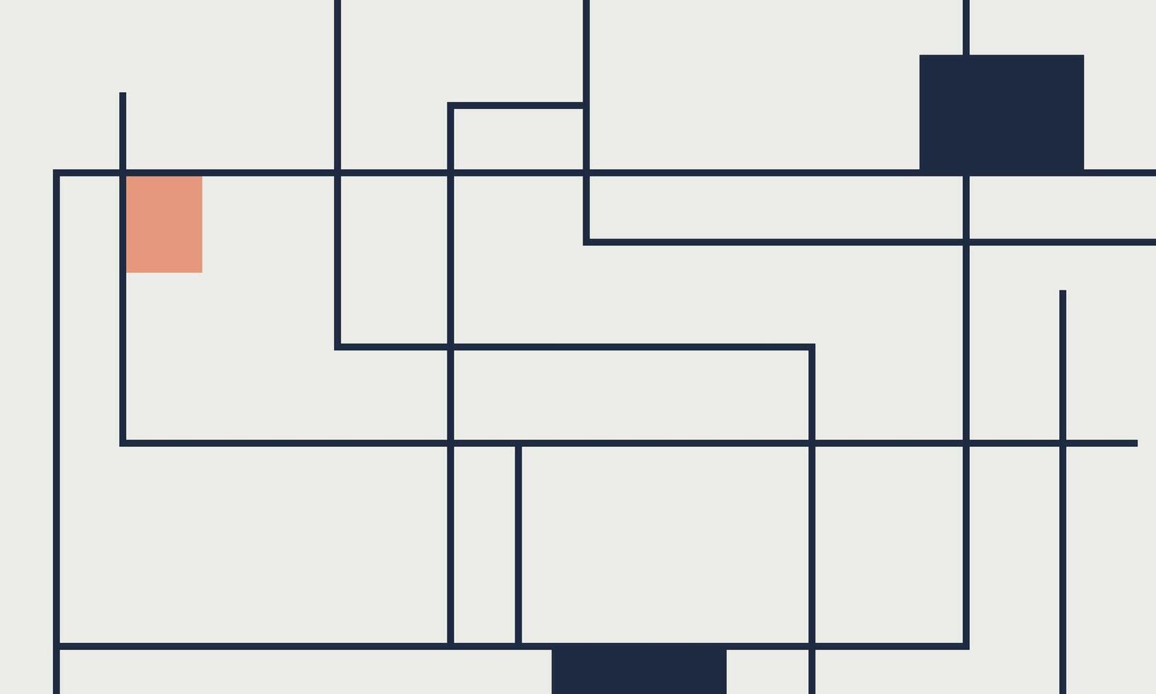 Abstract Flat Lines vector