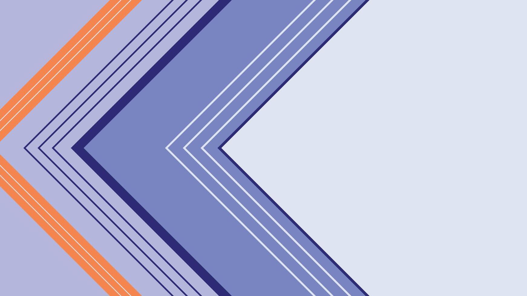 Modern geometric arrow background with clean blue and orange lines perfect for websites slides and creative content that requires a sleek and professional look vector