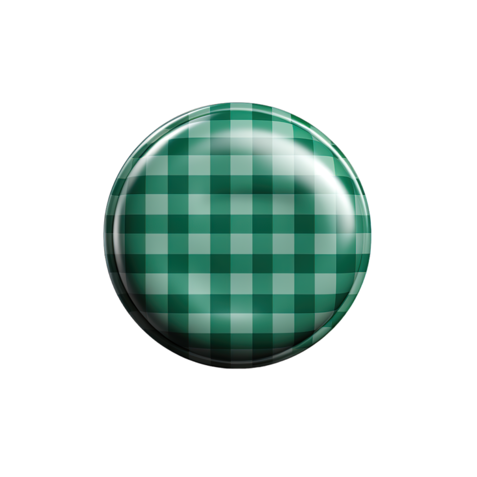 A button with a green and white checkered pattern png