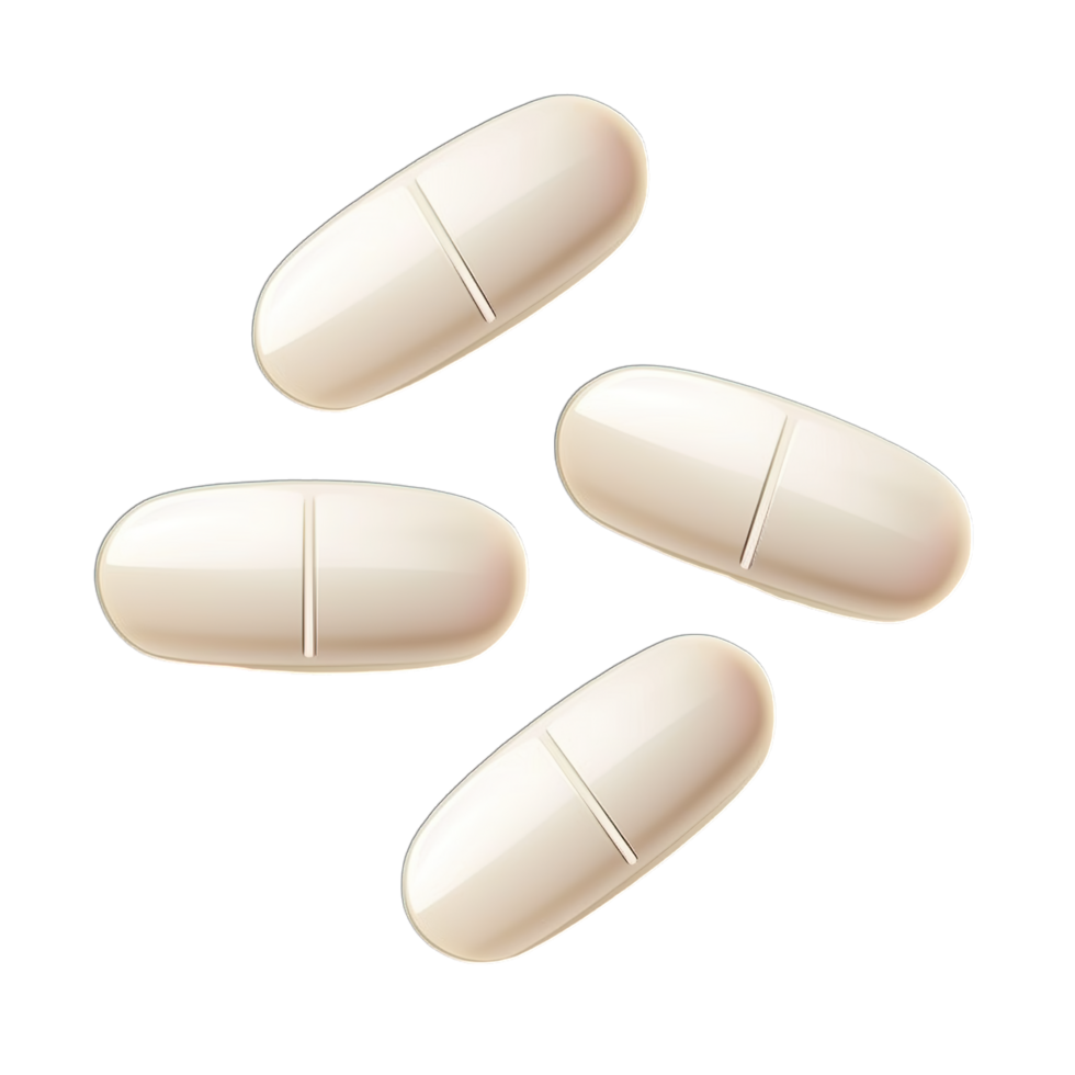 Three pills on a black background png