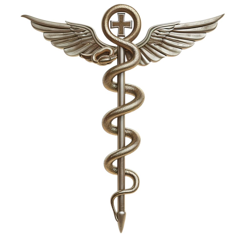 Caduceus medical symbol png