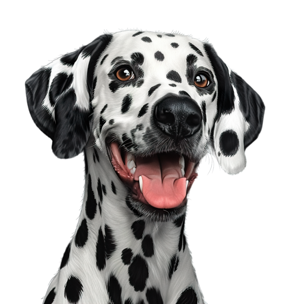 Dalmatian dog portrait png