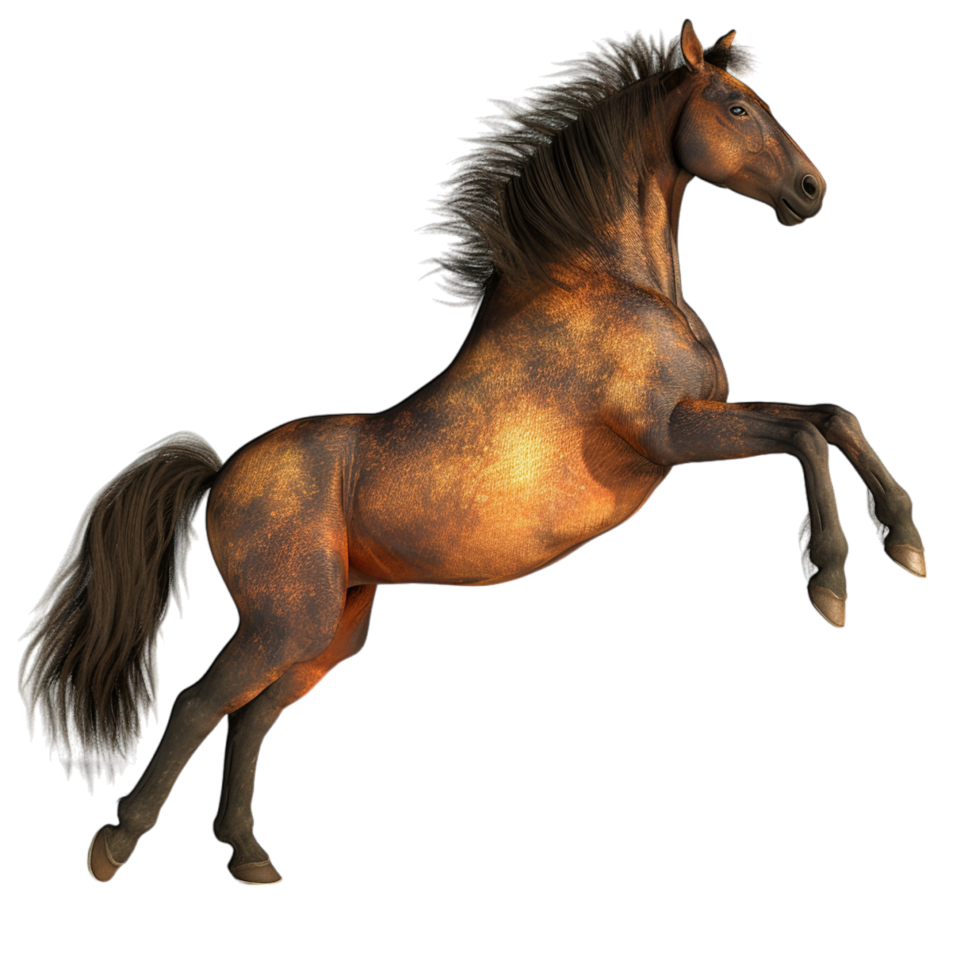 A horse is standing on its hind legs png