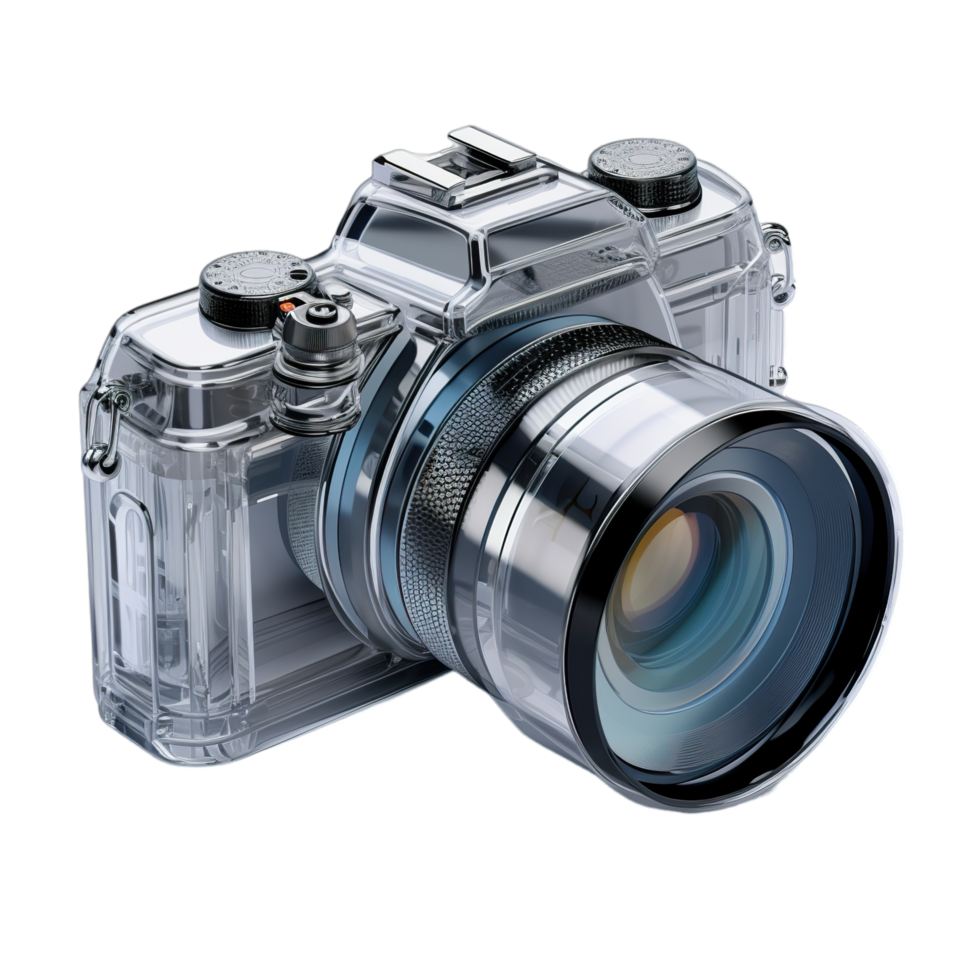 A camera with a lens on it is shown png