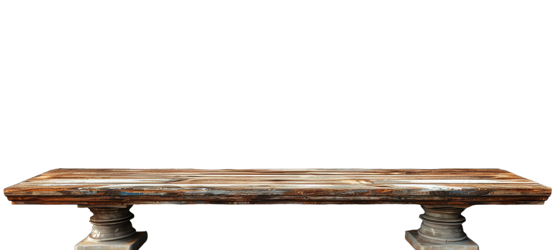 A bench made from wood and metal png